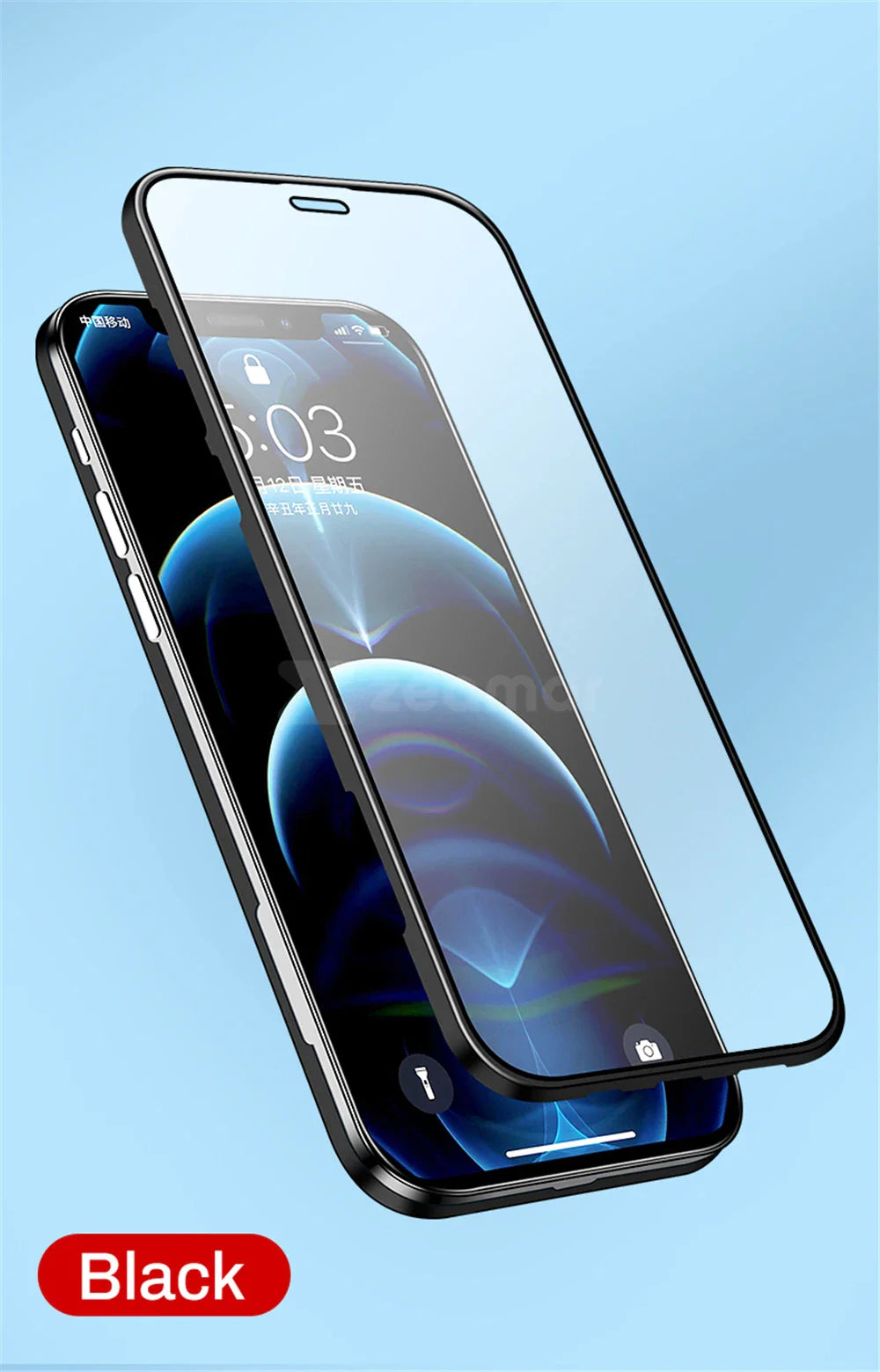 Smartphone screen protector with curved edges designed for full coverage.