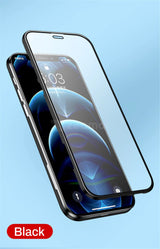 Smartphone screen protector with curved edges designed for full coverage.