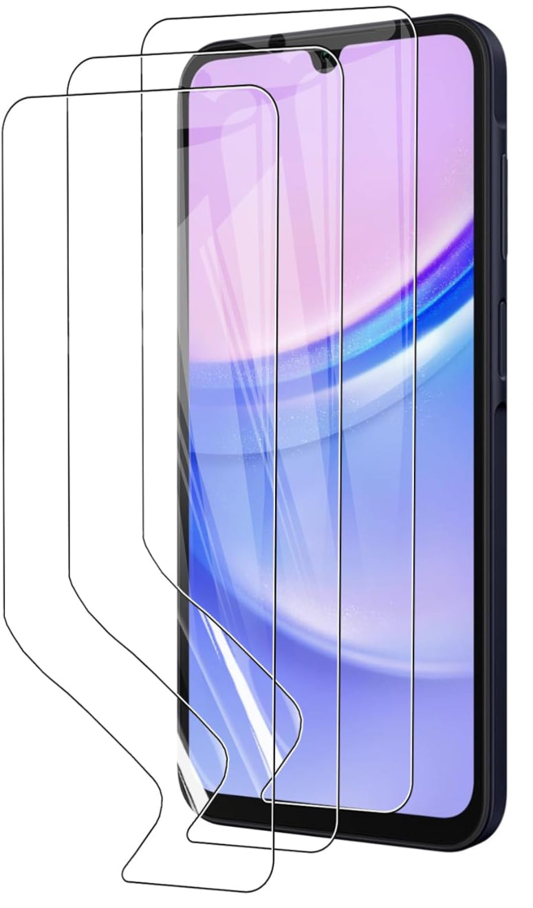 Smartphone screen protector with multiple transparent layers.