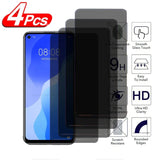 Smartphone screen protector set with four layers of protective film and feature icons.