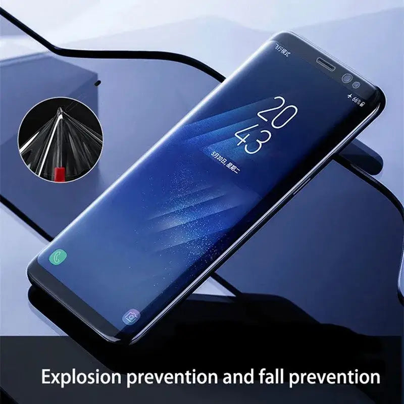 a smartphone with a charging station attached to it
