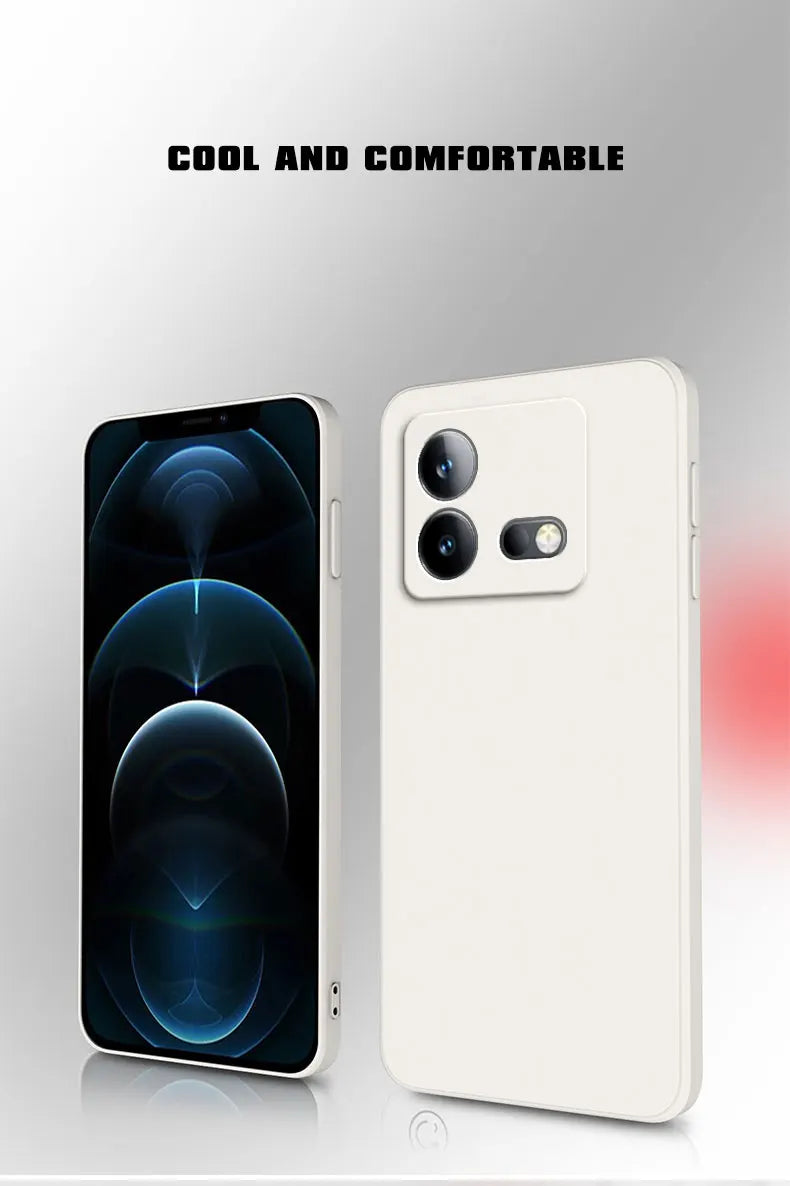 Smartphone with a white back panel and multiple camera lenses.