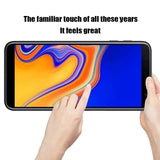 the hands are holding a phone with the screen open