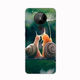 a snail and a snail are kissing on a phone case