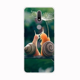 a snail and a snail on a tree branch phone case