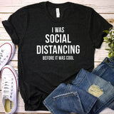 a black shirt with the words ` was social before it was cool