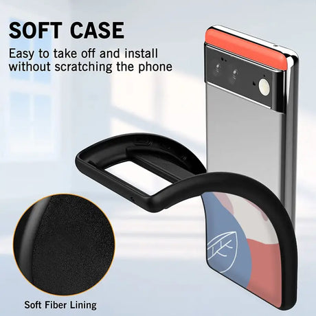 the soft case is designed to protect the phone from scratches