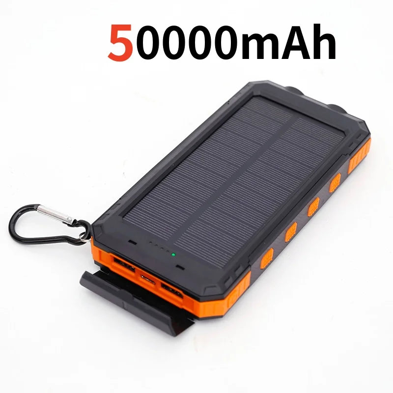 a solar power bank with a keychai