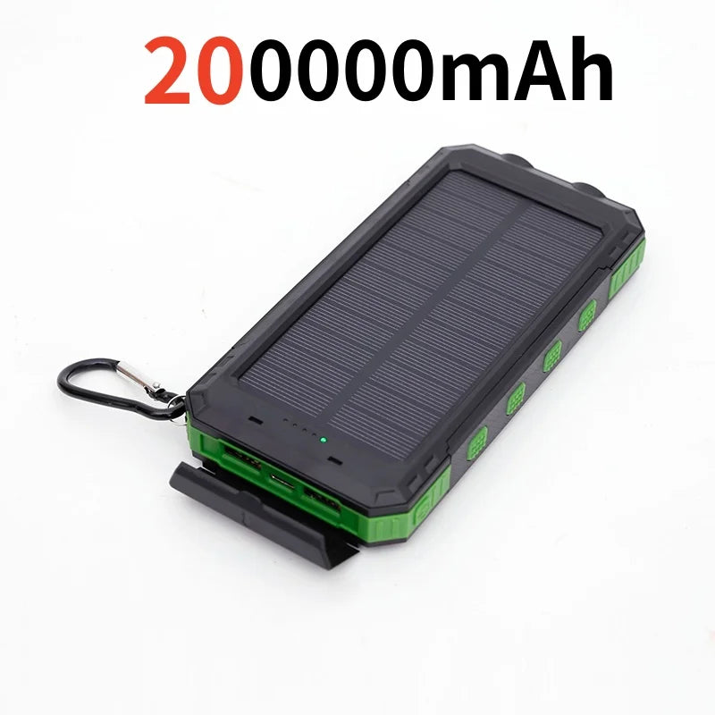 a solar power bank with a keychai