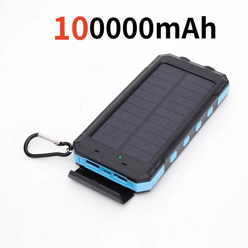 a solar power bank with a keychai