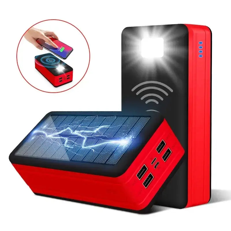 solar power bank with led