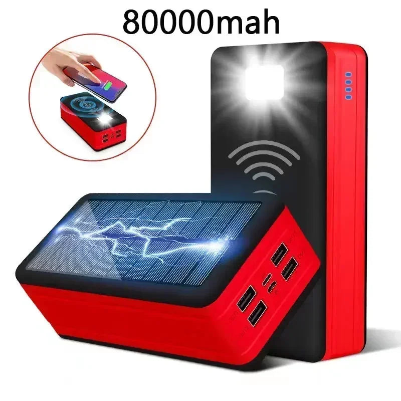 solar power bank with led