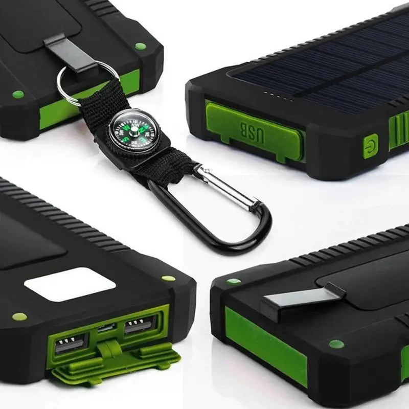 a solar powered device with a keychai