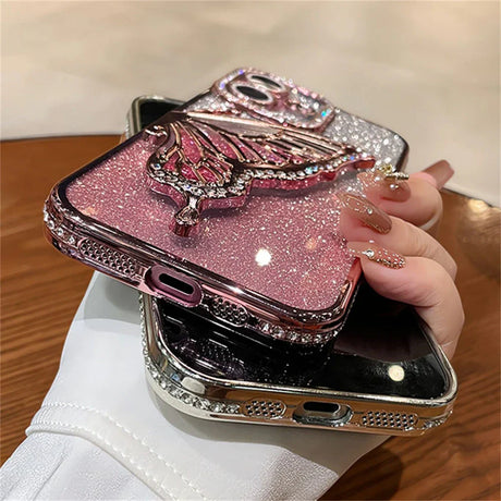 Sparkly butterfly phone cases.