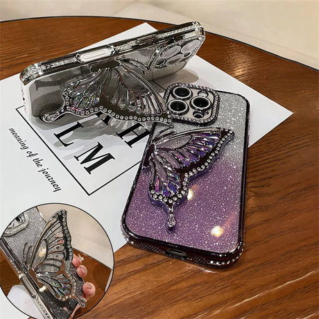 Sparkly butterfly phone cases.