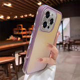 Sparkly camera lens iPhone case.