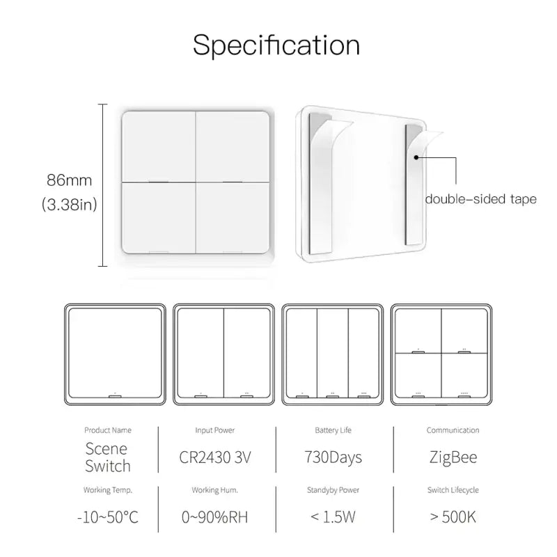 The specification of the smart home appliance