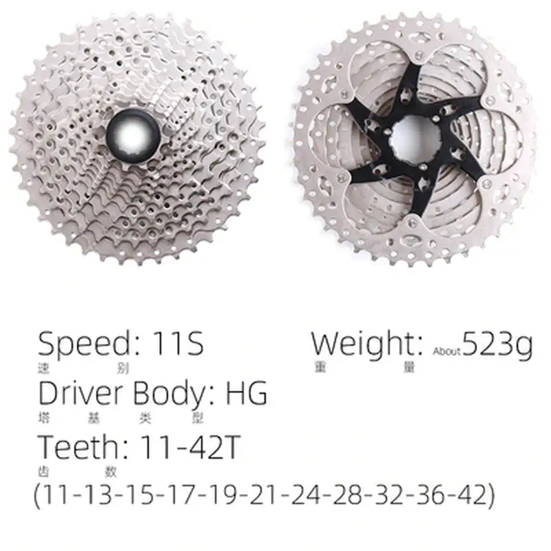 a close up of a bicycle cassetter with a weight guide