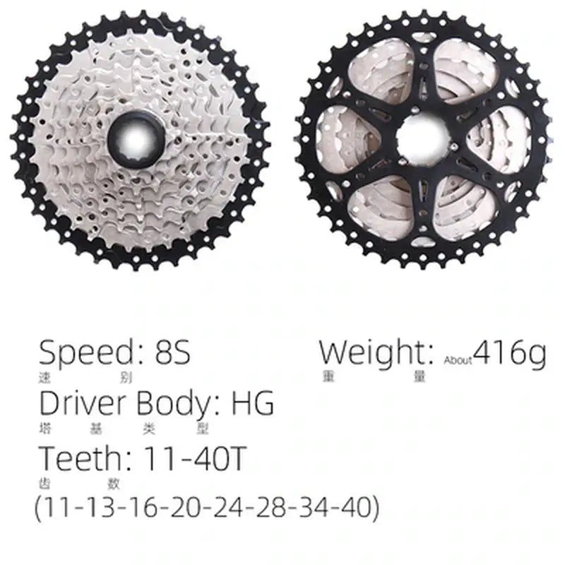 a close up of two different types of bicycle gears