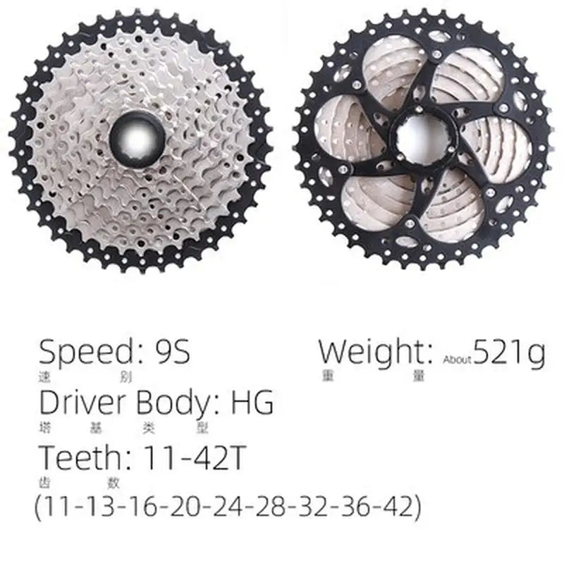 a bicycle chain and a bicycle cassette