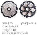 a bicycle chain and a bicycle cassette