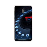 the speedometer on the dashboard of a car phone case