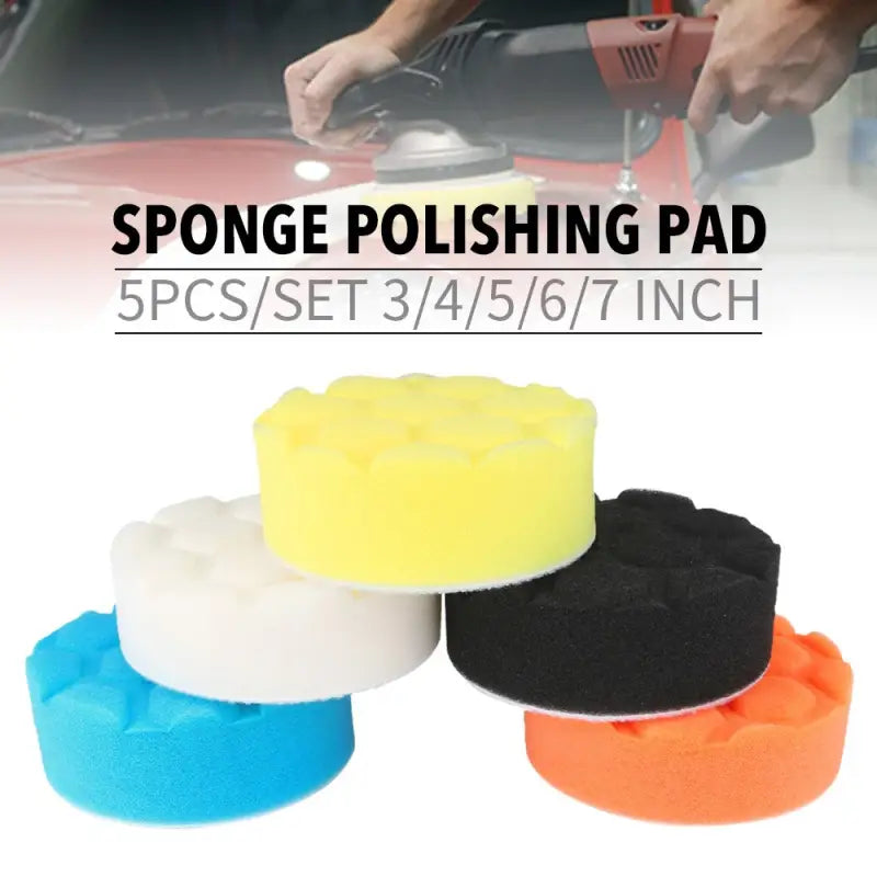 a car polishing sponge with sponge sponge