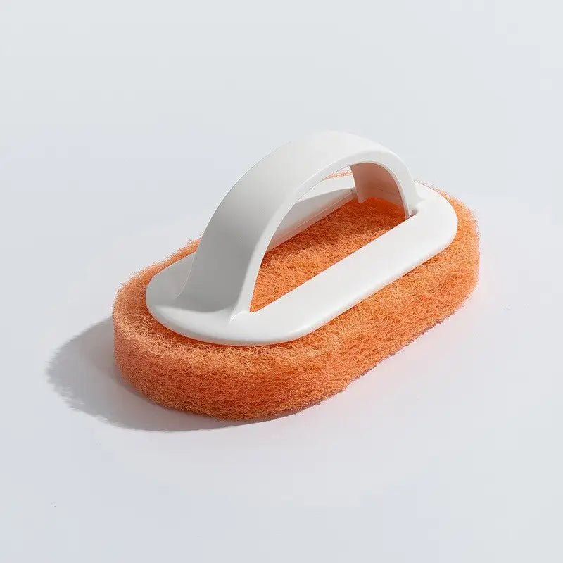 a sponge on a white surface