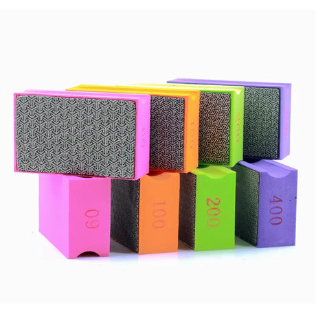 a stack of colorful blocks with numbers on them