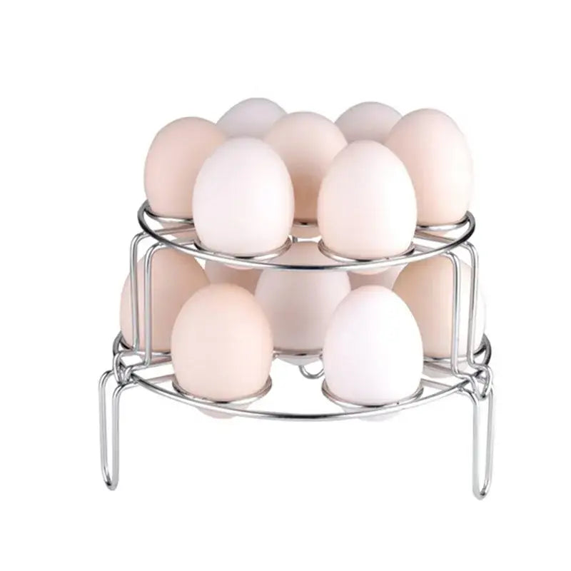 a stack of eggs on a white background
