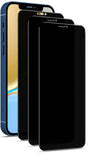 Stack of smartphones with black screens and varying colored edges.