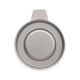 a stainless steel pan with a lid