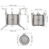 stainless steel pot holder with lid