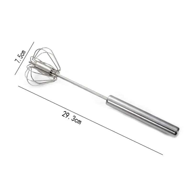 a stainless steel tong with a handle and a handle