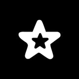 a star icon on a black background