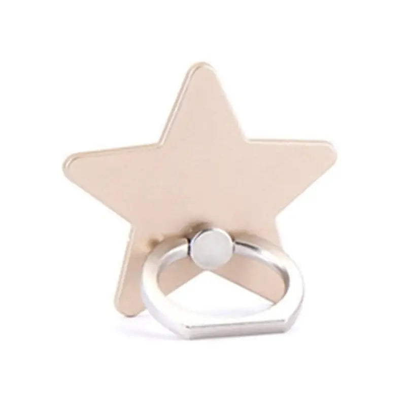 a star shaped ring with a silver band