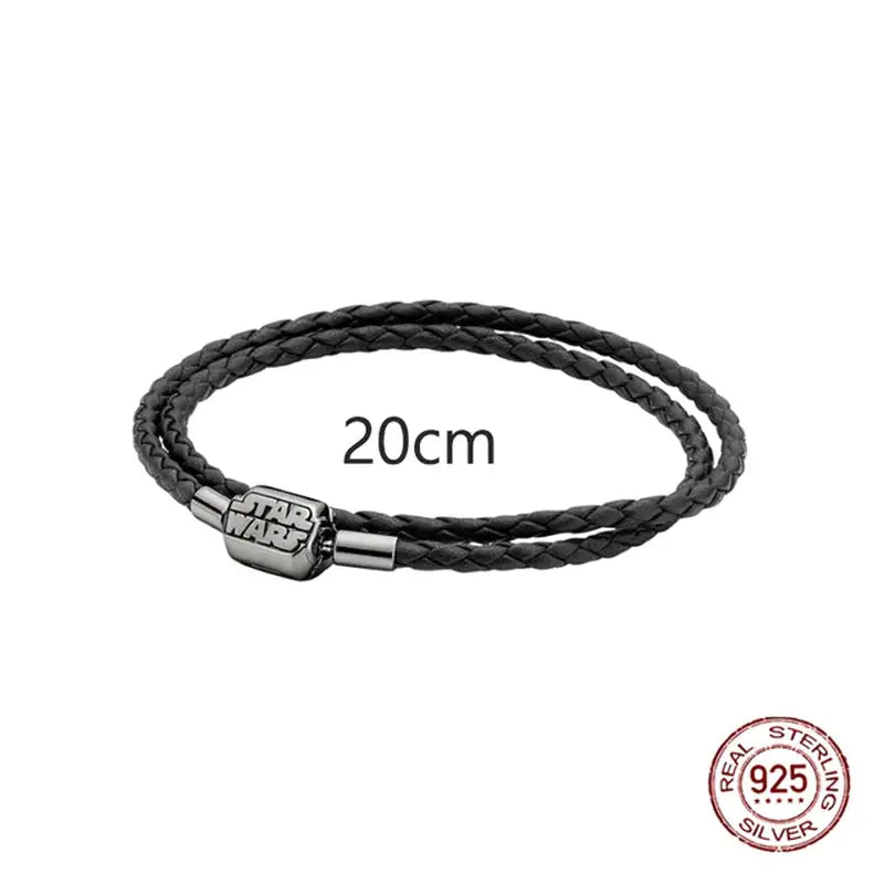 leather bracelet with silver clasp