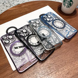 several different cases are sitting on a table with a coffee cup
