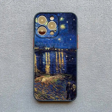 Starr night over the rhone phone case