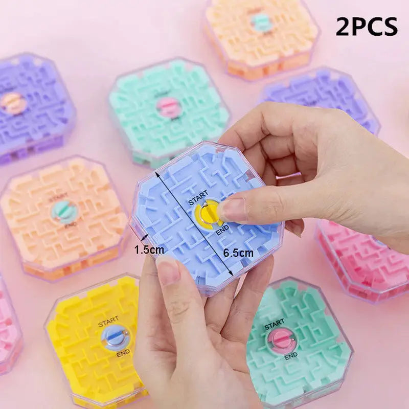 a hand holding a plastic puzzle with a piece of the puzzle