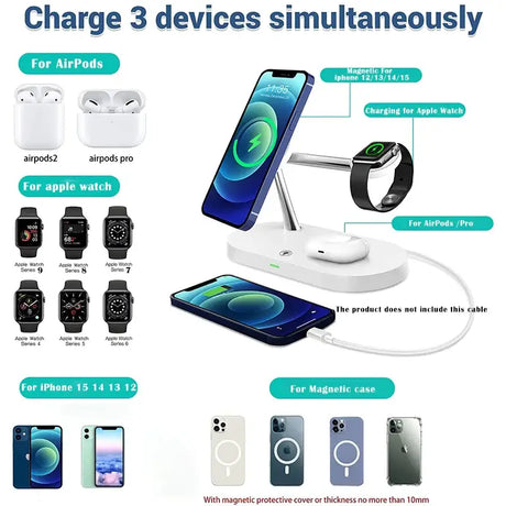 The charging station with charging cable and charger