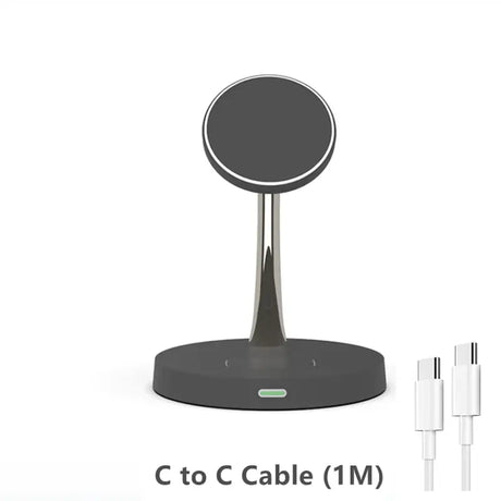 The charging station with a usb cable and a usb cable