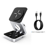 a charging station with a usb cable