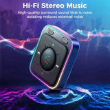 the hi stereo music player is shown in the background