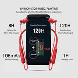 the red headphones are shown with the text,’the best wireless earphones for running ’