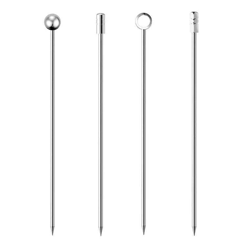a set of three metal poles with a white background