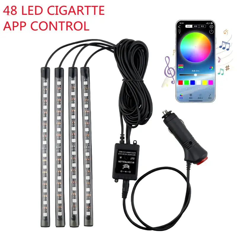 4x led strip light with remote control