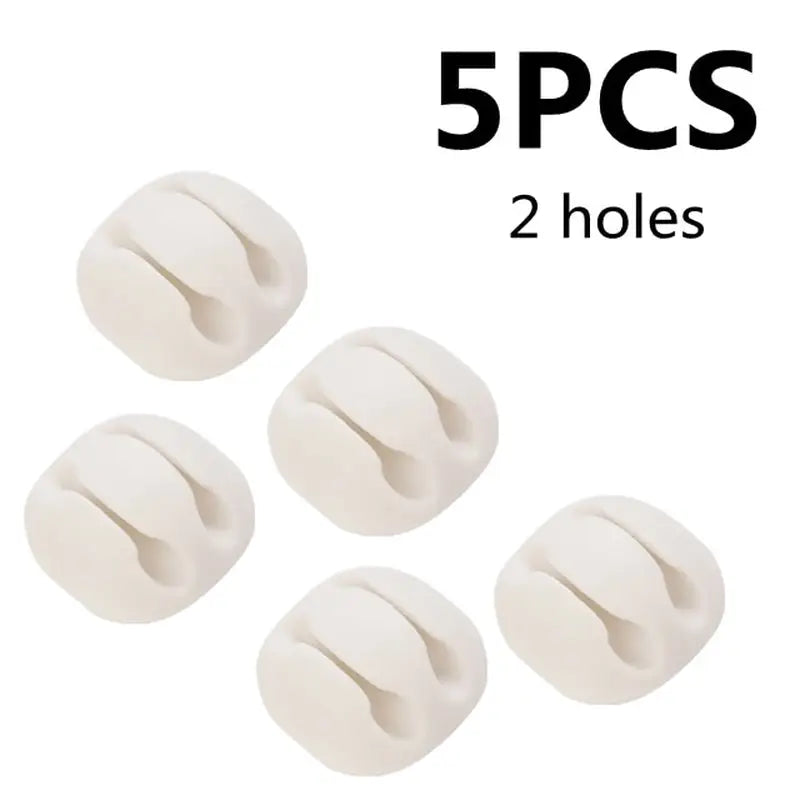 5 pcs white plastic round knobs for furniture