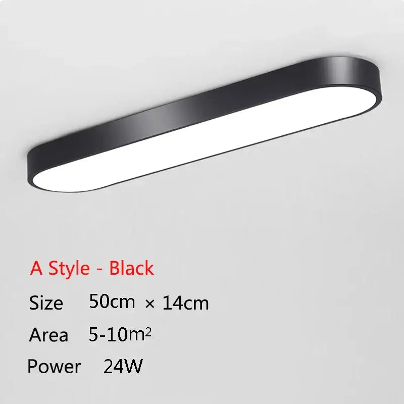 a style black led ceiling light