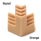 a stack of three orange colored soap bars